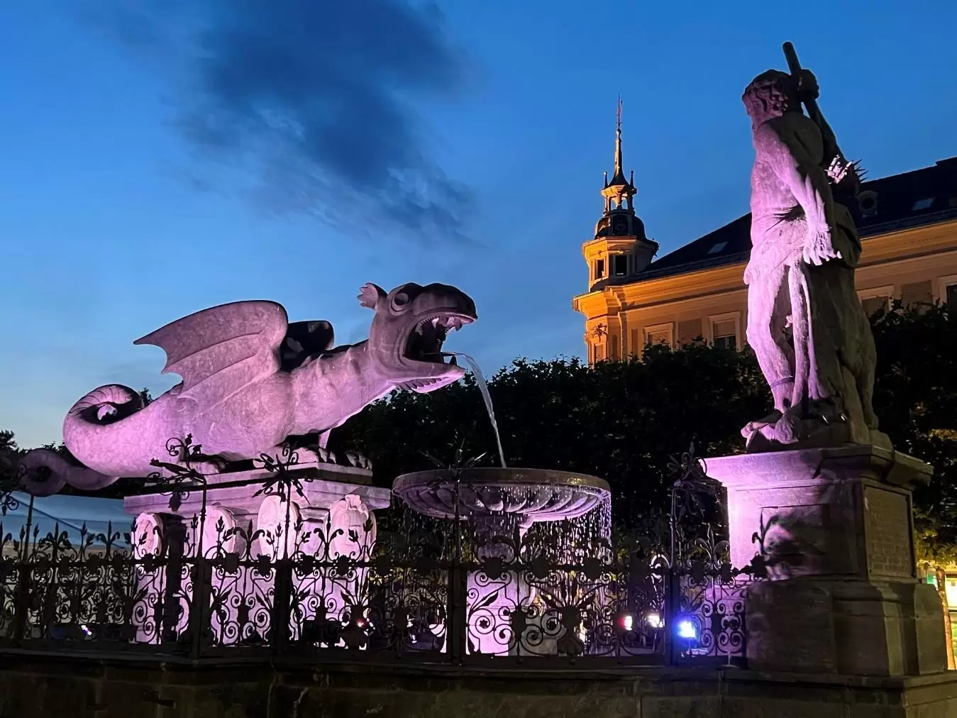 Lindwurmbrunnen, Klagenfurt, Austria