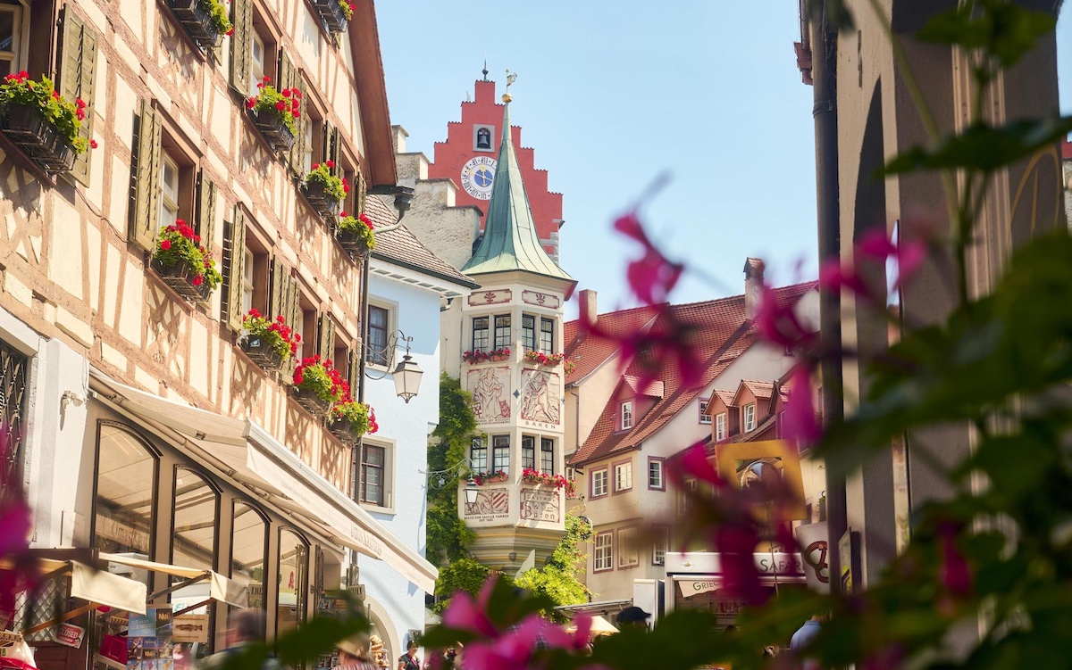 Meersburg half-timbered houses in the old town