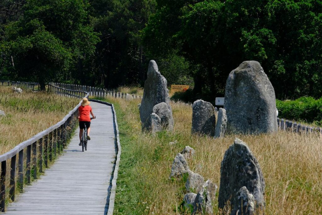 Cycling Standing Stones, Brittany