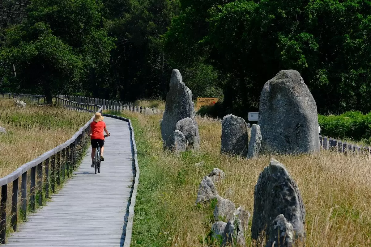 Cycling Standing Stones, Brittany